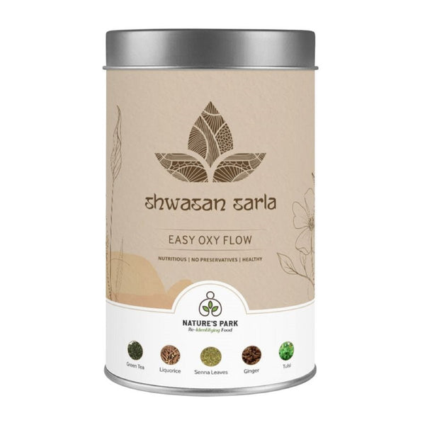 Buy Shwasan Sarla- Easy Oxy Flow Health & Wellness Can (125 g) | Shop Verified Sustainable Tea on Brown Living™