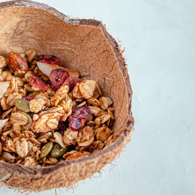 Signature Granola | Healthy Gluten Free Granola – Cereal & Meusli on Brown Living™. SKU: TME - 01 - 250. Img 6.