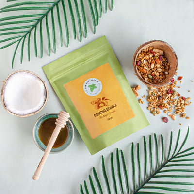 Signature Granola | Healthy Gluten Free Granola – Cereal & Meusli on Brown Living™. SKU: TME - 01 - 250. Img 2.