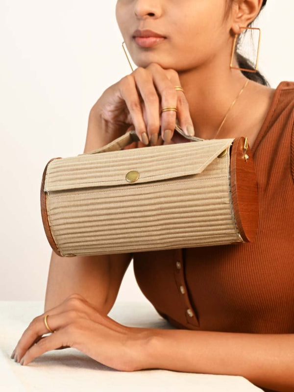 Buy Silica Dream Round Clutch | Shop Verified Sustainable Womens Bag on Brown Living™