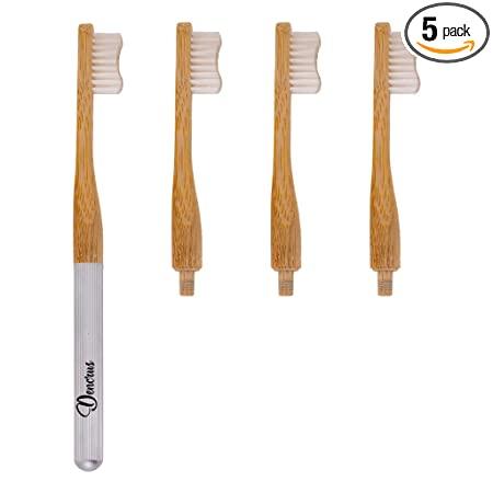 Buy Silver Aluminium Bamboo Toothbrush | Shop Verified Sustainable Products on Brown Living