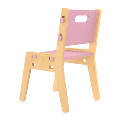 Silver Peach Childrens Wooden Chair | Verified Sustainable by Brown Living™