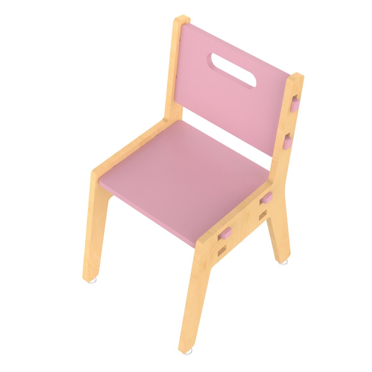 Silver Peach Childrens Wooden Chair | Verified Sustainable by Brown Living™