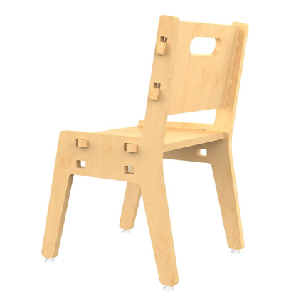 Silver Peach Childrens Wooden Chair | Verified Sustainable by Brown Living™