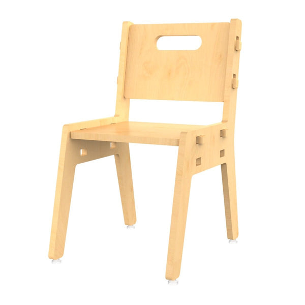 Buy Silver Peach Childrens Wooden Chair | Shop Verified Sustainable Decor & Artefacts on Brown Living™
