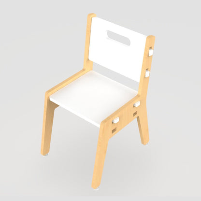 Silver Peach Childrens Wooden Chair | Verified Sustainable by Brown Living™