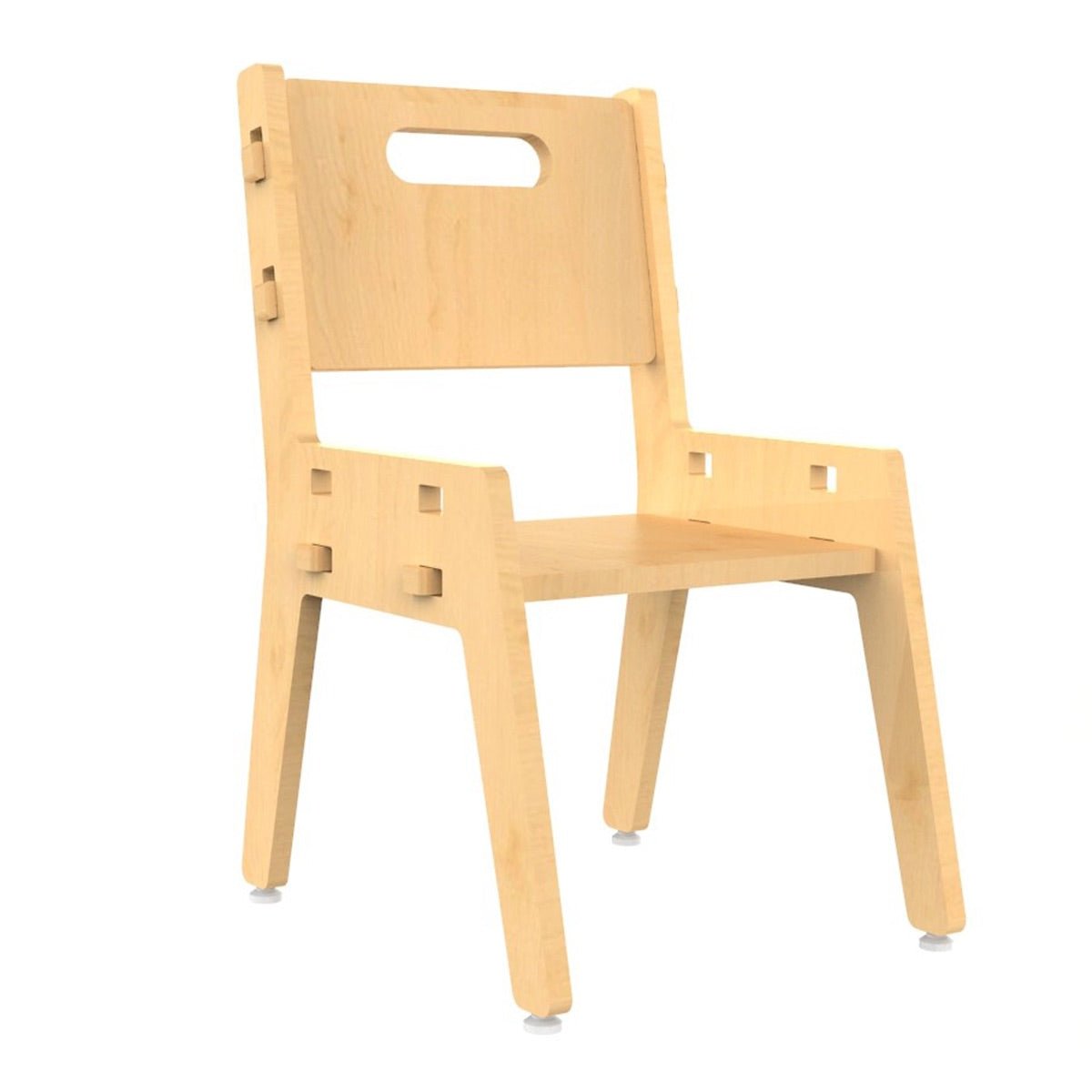 Silver Peach Childrens Wooden Chair | Verified Sustainable by Brown Living™