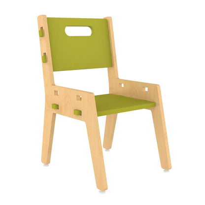 Silver Peach Childrens Wooden Chair | Verified Sustainable by Brown Living™