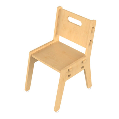 Silver Peach Childrens Wooden Chair | Verified Sustainable by Brown Living™