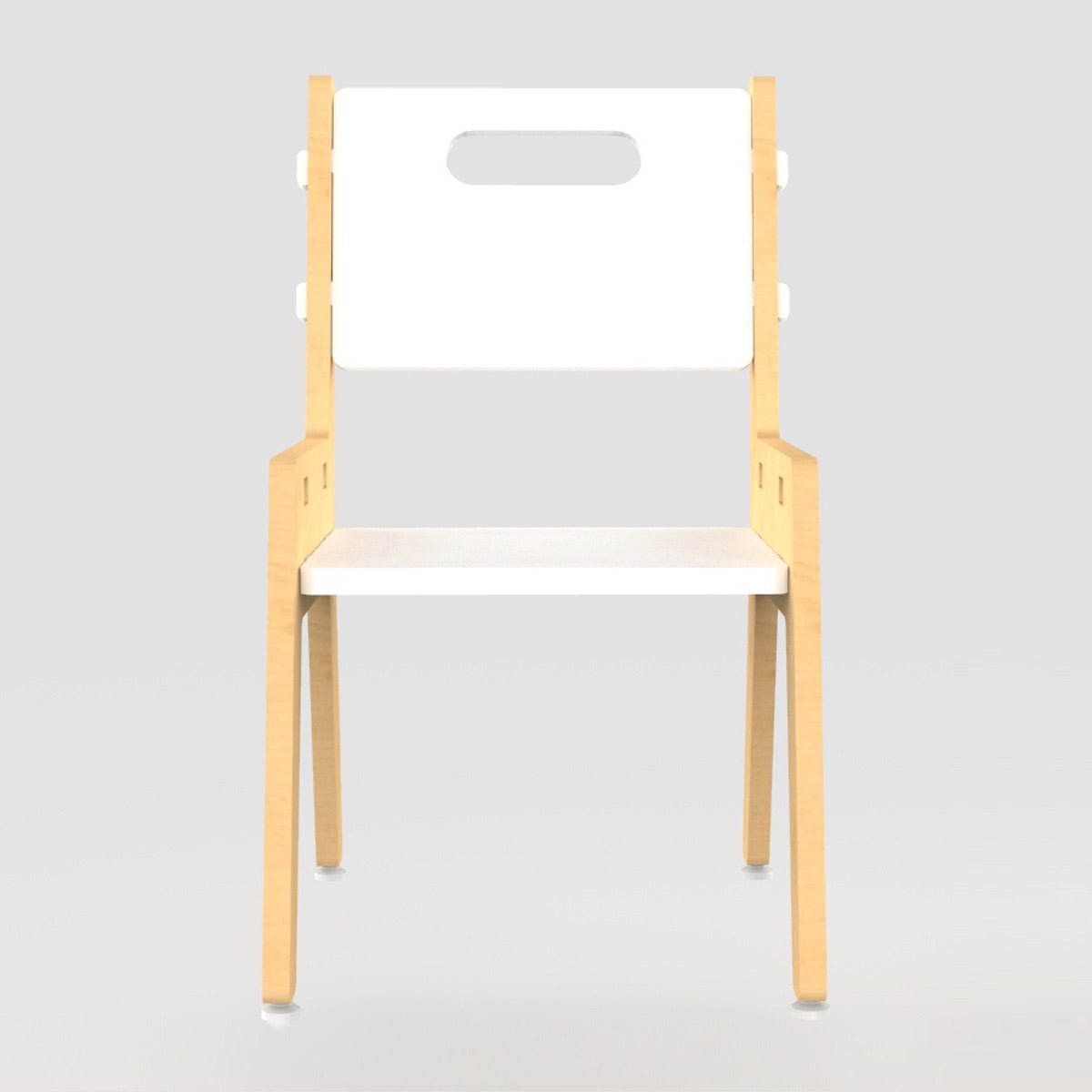 Silver Peach Childrens Wooden Chair | Verified Sustainable by Brown Living™