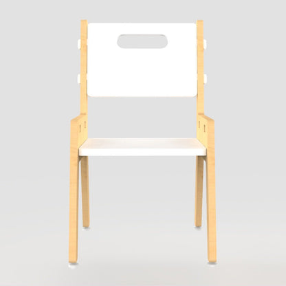 Silver Peach Childrens Wooden Chair | Verified Sustainable by Brown Living™