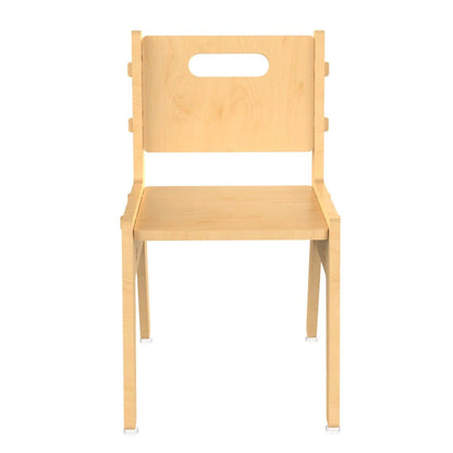 Silver Peach Childrens Wooden Chair | Verified Sustainable by Brown Living™