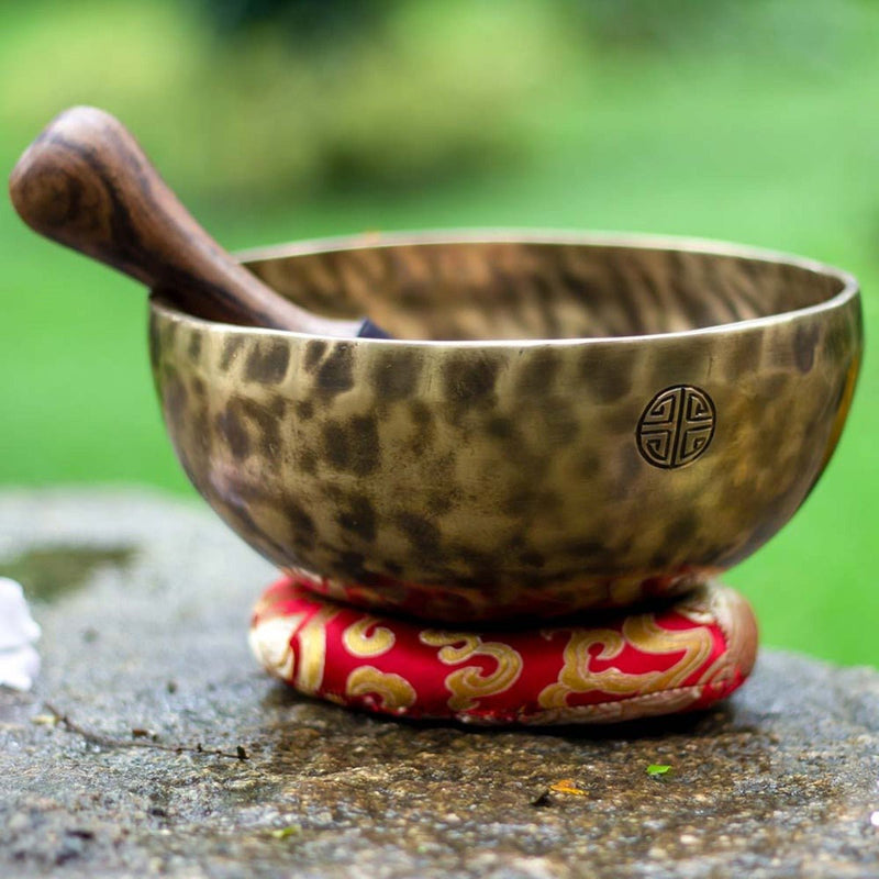 Buy Singing Bowl Handmade Full moon- 5" | Shop Verified Sustainable Musical Instruments on Brown Living™