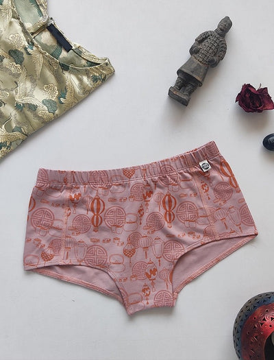 Sky Lantern Biowashed Organic Cotton Boy - Shorts – Womens Underwear on Brown Living™. SKU: 004/BA/PEACHBEIGE/AOP_24BL10661. Img 1.