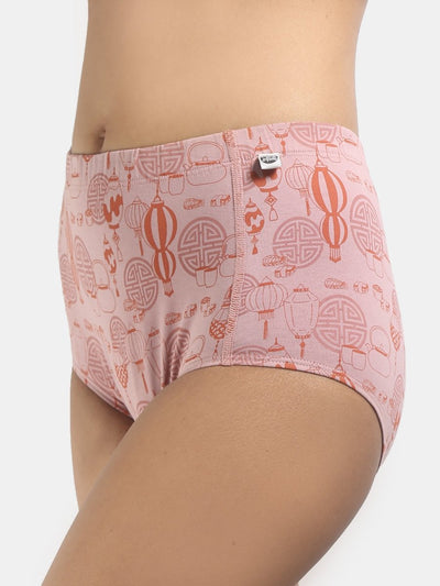 Sky Lantern Biowashed Organic Cotton Boy - Shorts – Womens Underwear on Brown Living™. SKU: 004/BA/PEACHBEIGE/AOP_24BL10661. Img 2.