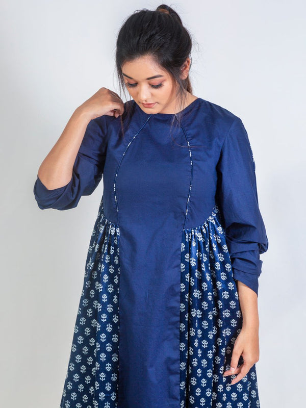 Buy Skylight Kurti | Womens Blue Kurti | Made of Modal Cotton | Shop Verified Sustainable Products on Brown Living