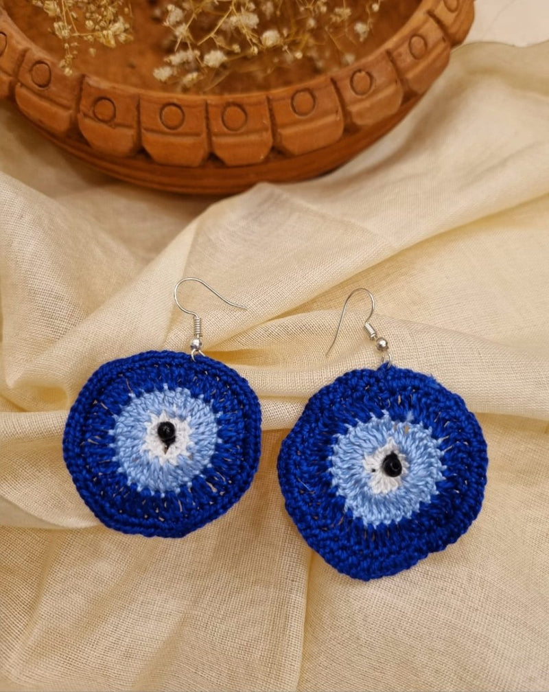 Buy Skyy Crochet Earrings | Handwoven earrings | Shop Verified Sustainable Womens earrings on Brown Living™
