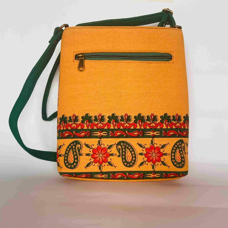 Hippie Crossbody Bag Large size Top Zip Cotton Sling Bag Jacquard cloth  Handmade Bags: Handbags: Amazon.com