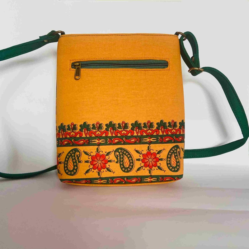 Buy Sling Bag - Pure Cotton- Colours of Celebration | Shop Verified Sustainable Womens Bag on Brown Living™