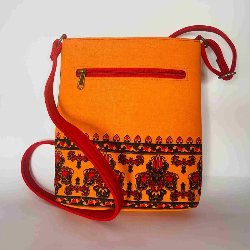Buy Sling Bag - Pure Cotton- Traditional Indian Print | Shop Verified Sustainable Womens Bag on Brown Living™
