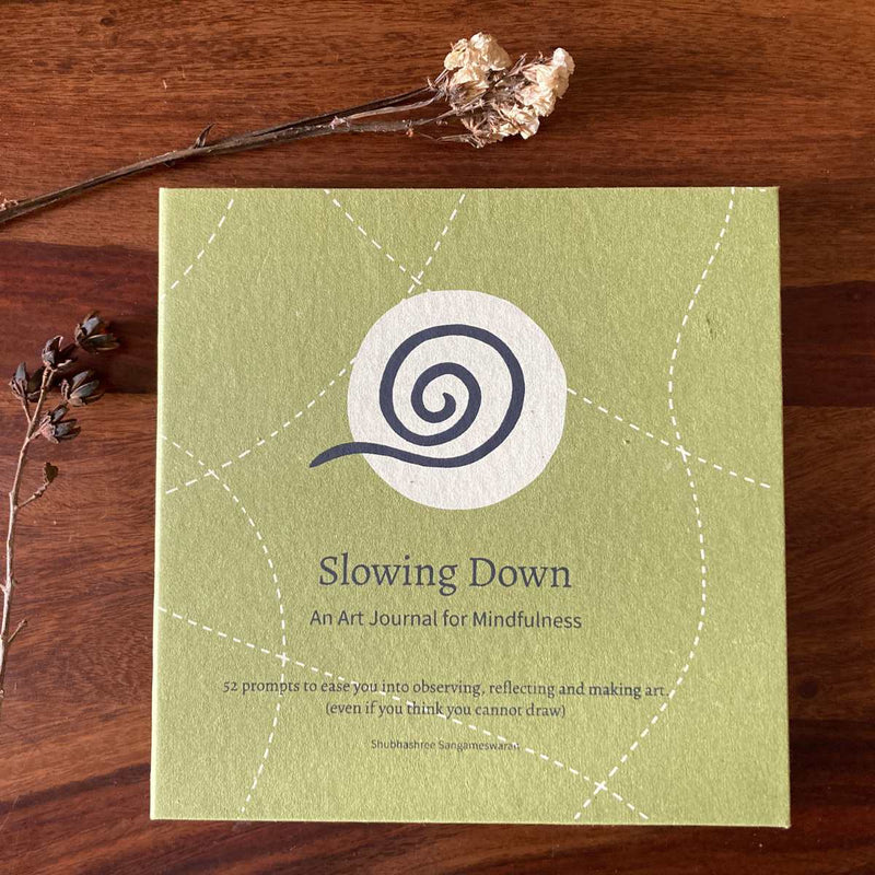 Buy Slowing Down Art Journal made from textile waste | For mindfulness | Shop Verified Sustainable Notebooks & Notepads on Brown Living™