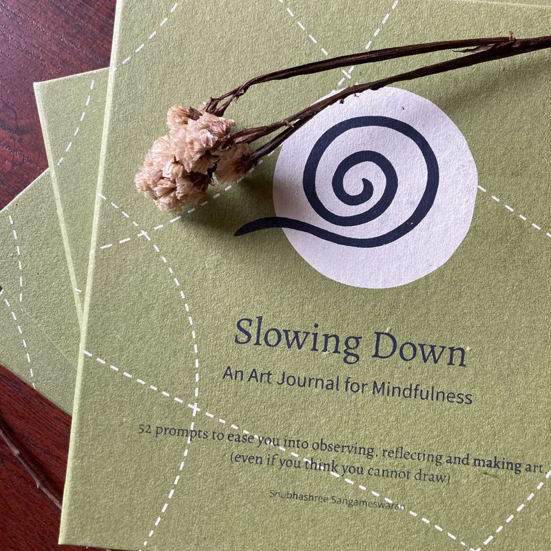 Buy Slowing Down Art Journal made from textile waste | For mindfulness | Shop Verified Sustainable Products on Brown Living