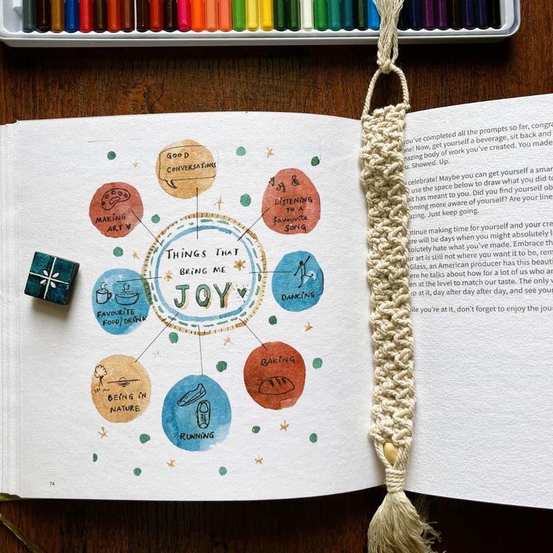Buy Slowing Down Art Journal made from textile waste | For mindfulness | Shop Verified Sustainable Products on Brown Living
