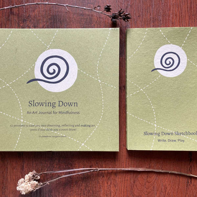 Buy Slowing Down Art Journal with Sketchbook | Shop Verified Sustainable Notebooks & Notepads on Brown Living™
