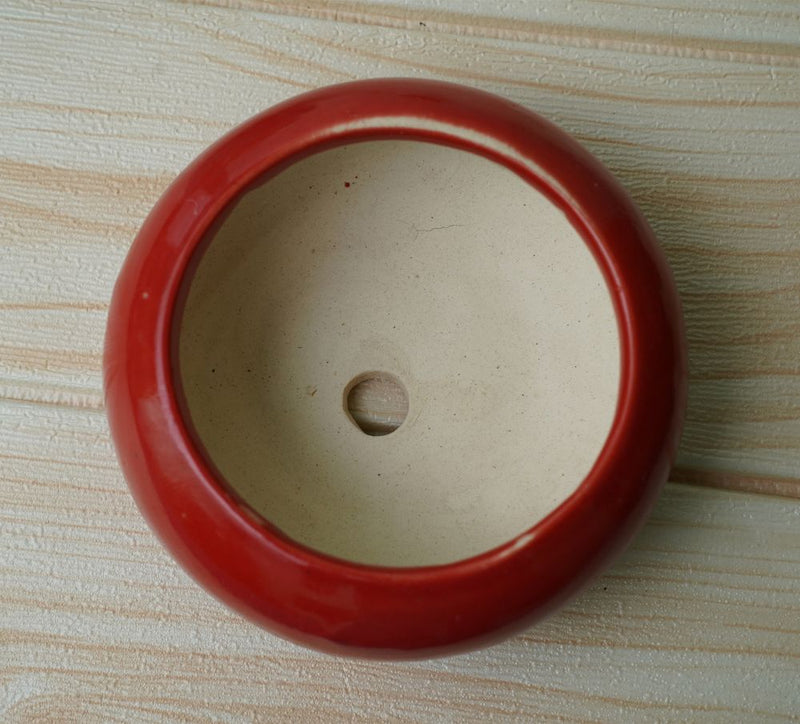Buy Small Ceramic Pots for Desk | Red | Shop Verified Sustainable Pots & Planters on Brown Living™