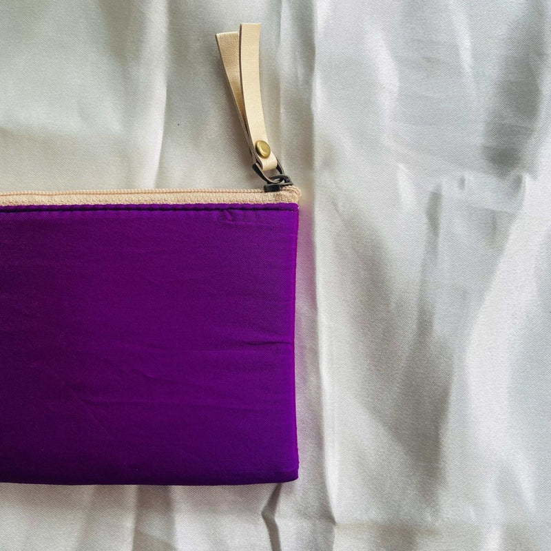 Buy Small zipper Pouches- Mini Wallets- Beautiful Dark Purple | Shop Verified Sustainable Travel Accessories on Brown Living™