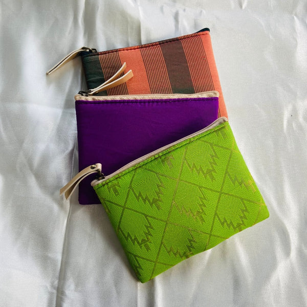 Buy Small zipper wallets- Coin pouches- Assorted | Pack of 3 | Shop Verified Sustainable Travel Accessories on Brown Living™