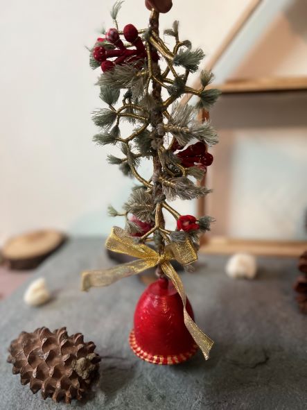 Snow & Glitter Jingle Bell | Home Decor | Verified Sustainable by Brown Living™