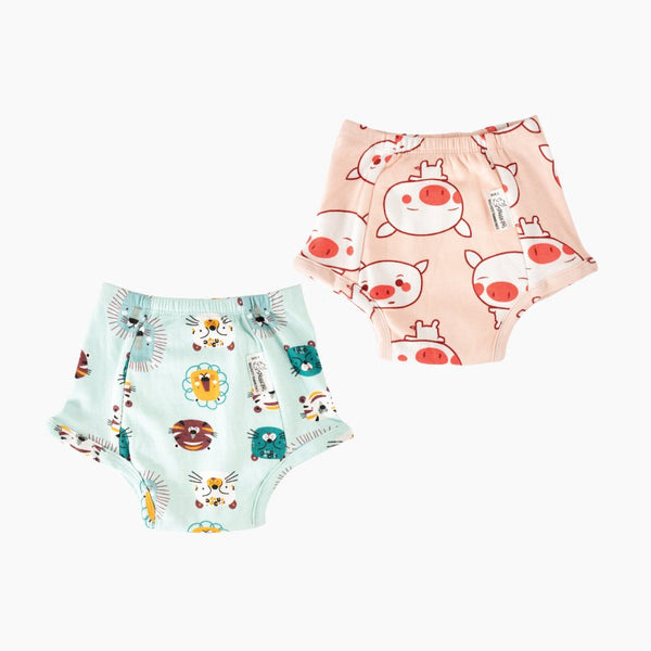 Buy Snug Potty Training Pull-up Pants for Babies/ Toddlers/Kids. | 100% Pure Cotton | (Size 1, Fits 1-2 years) | Snug Farm Pack of 2 | Shop Verified Sustainable Baby Nappies on Brown Living™