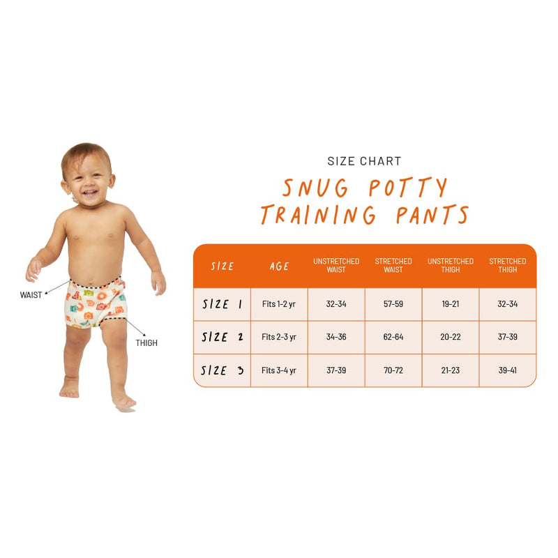 Buy Snug Potty Training Pull-up Pants for Babies/ Toddlers/Kids. | 100% Pure Cotton | (Size 2, Fits 2-3 years) | Snug Farm Pack of 2 | Shop Verified Sustainable Baby Nappies on Brown Living™