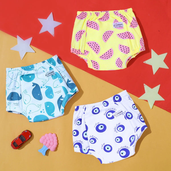 100% Cotton Underwear/Briefs Pack Of 15- Tiny Tushies, लंगोट