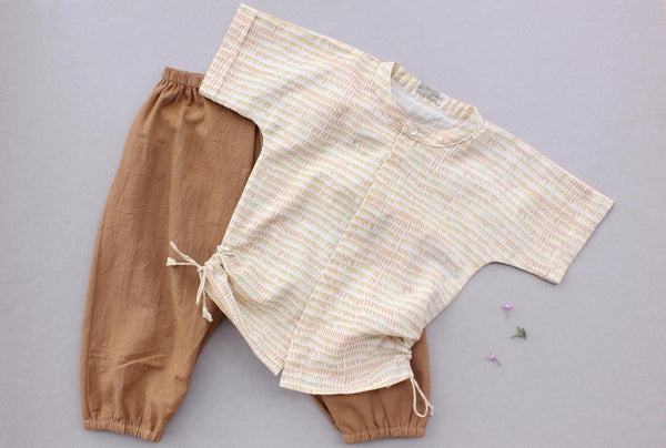 Buy Soak & Caramel Set | Shop Verified Sustainable Kids Daywear Sets on Brown Living™
