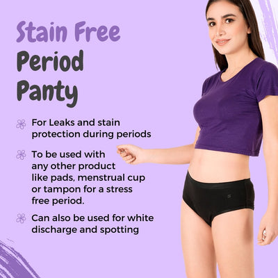 Organic Stain Free Period Panty (Hipster) – Womens Pants on Brown Living™. SKU: ORGSTAINFREE101_24BL3288. Img 5.