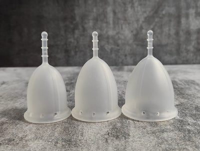 Reusable Silicone Menstrual Cup Women | FDA Approved – Menstrual Cup on Brown Living™. SKU: S.Cup - S. Img 6.