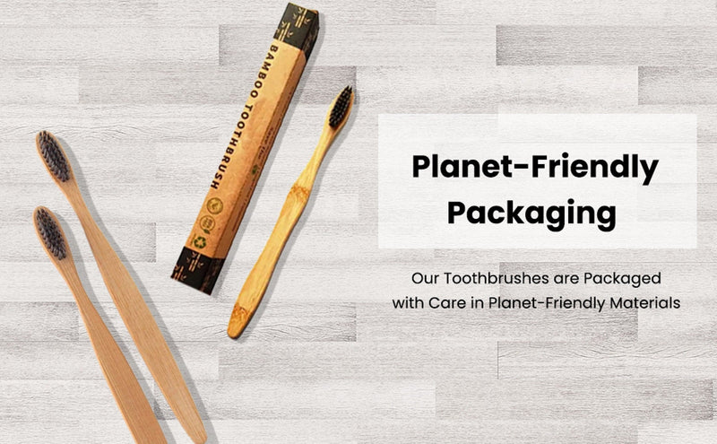 Soft Bristle Bamboo Toothbrush | Verified Sustainable Tooth Brush on Brown Living™