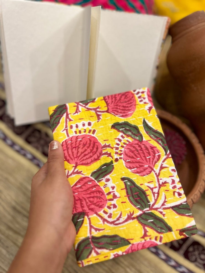 Buy Soft Paradise- Upcycled Fabric Journal-Hard-bound | Shop Verified Sustainable Notebooks & Notepads on Brown Living™
