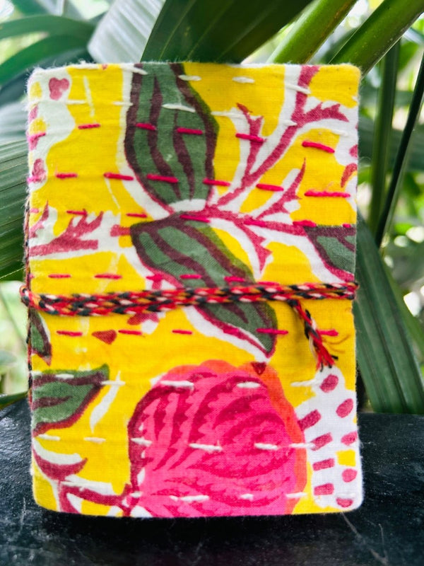 Buy Soft Paradise- Upcycled Fabric Journal-Pocket Diary | Shop Verified Sustainable Notebooks & Notepads on Brown Living™