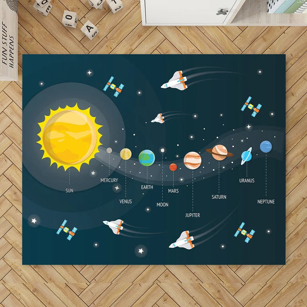Buy Solar System Kids Play Mat | Shop Verified Sustainable Mats & Rugs on Brown Living™