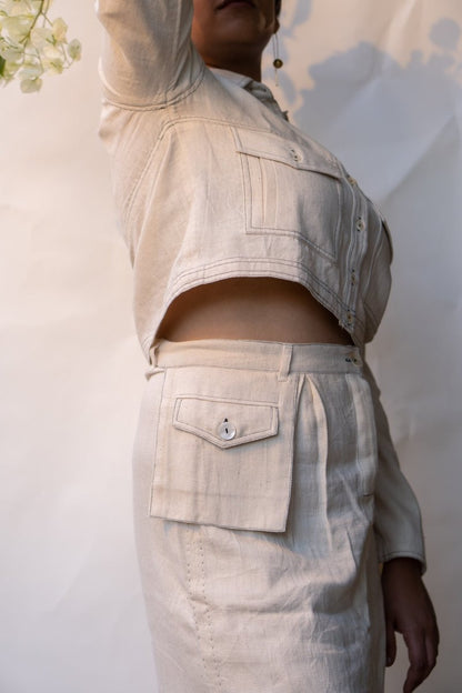 Sonder Front Slit Cotton Skirt | Verified Sustainable by Brown Living™