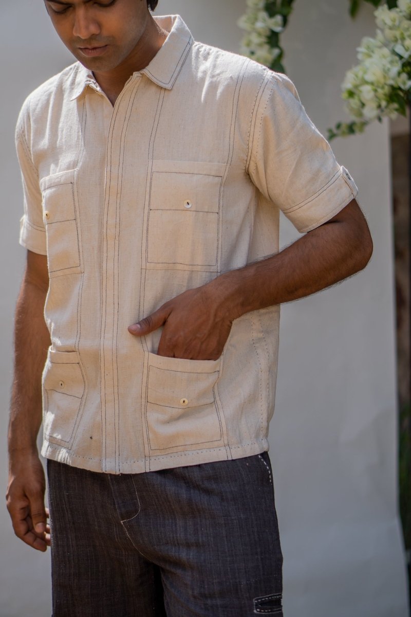 Sonder Cotton Four Pocket Shirt | Verified Sustainable by Brown Living™