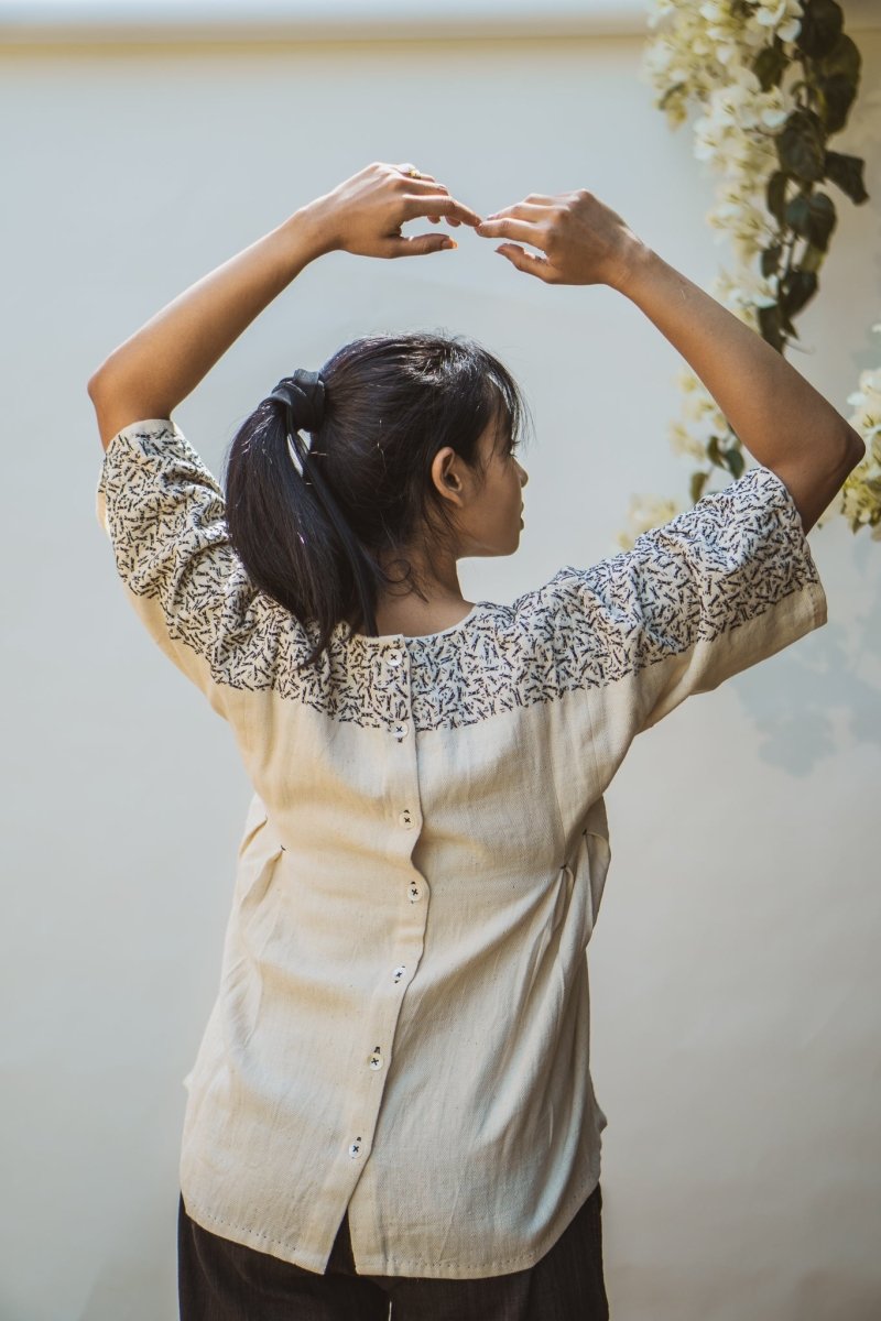 Sonder Kimono Cotton Blouse | Verified Sustainable by Brown Living™