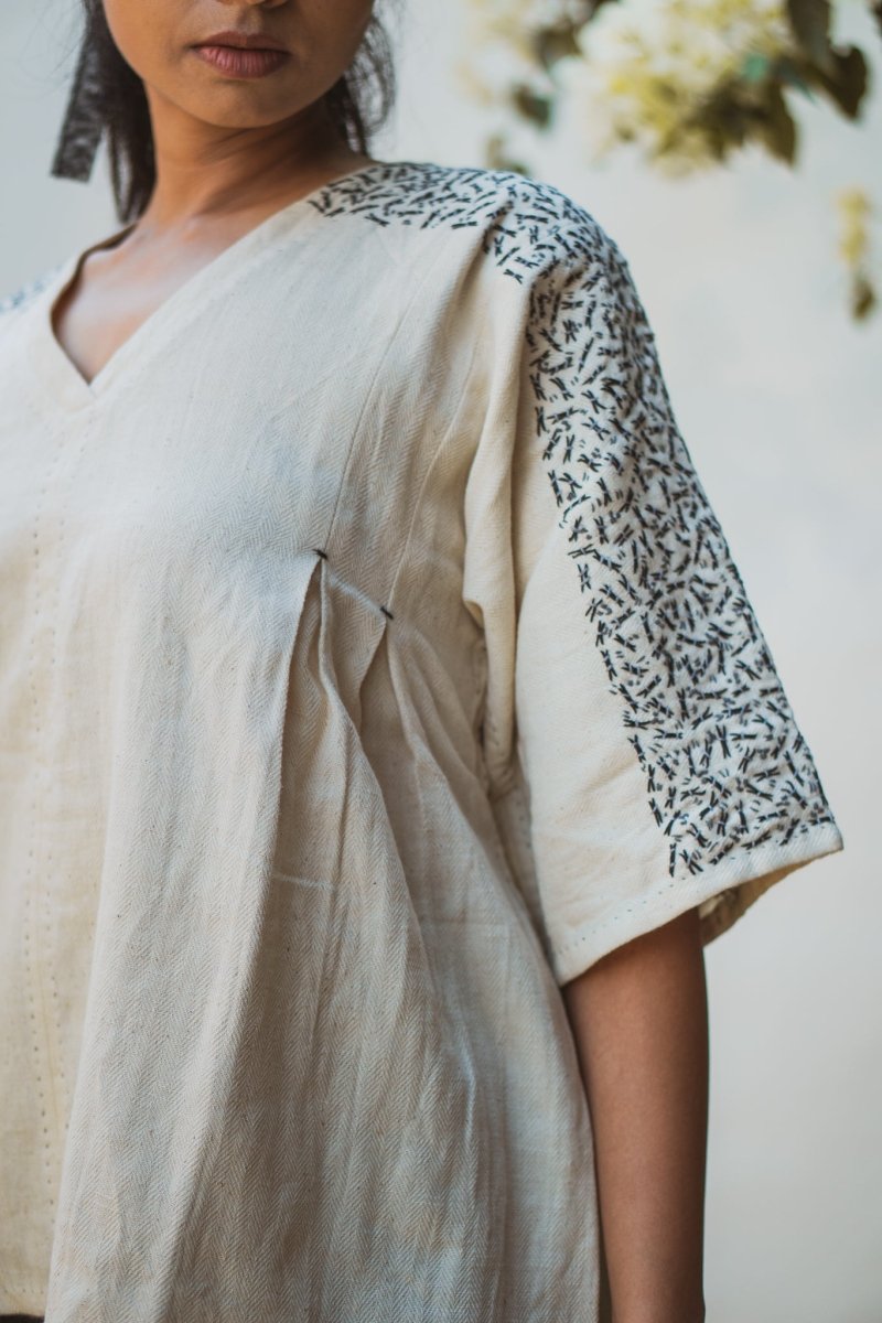 Buy Sonder Hand Spun Kimono Blouse | Shop Verified Sustainable Products on Brown Living