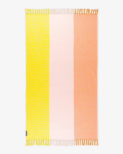 Sorbet Sunrise | Bamboo & cotton Blend Woven | Bath/beach/Everyday Towels – Bath Linens on Brown Living™. SKU: WBT011. Img 3.