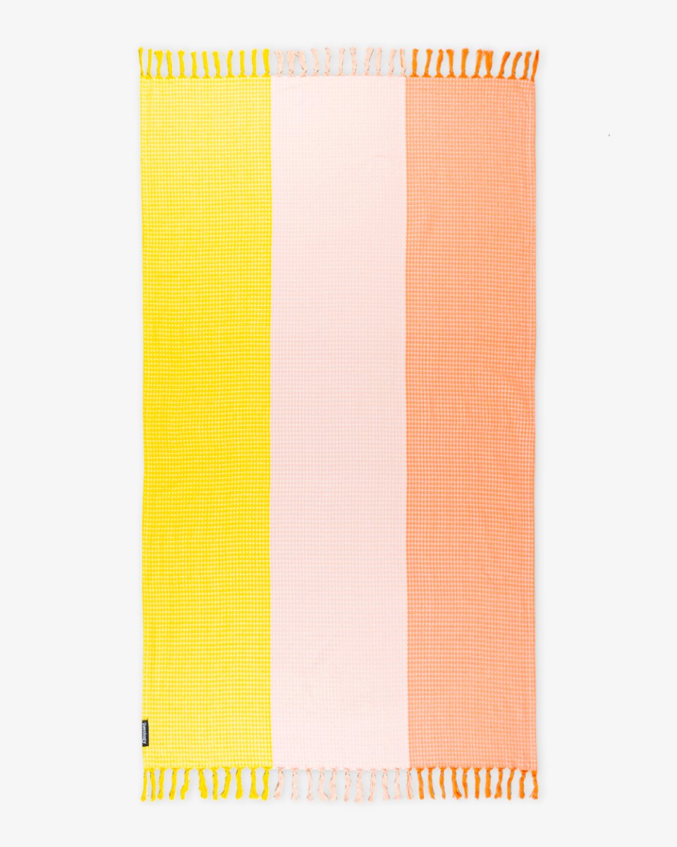 Sorbet Sunrise | Bamboo & cotton Blend Woven | Bath/beach/Everyday Towels | Verified Sustainable by Brown Living™