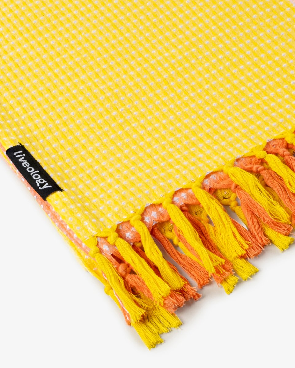 Sorbet Sunrise | Bamboo & cotton Blend Woven | Bath/beach/Everyday Towels | Verified Sustainable by Brown Living™