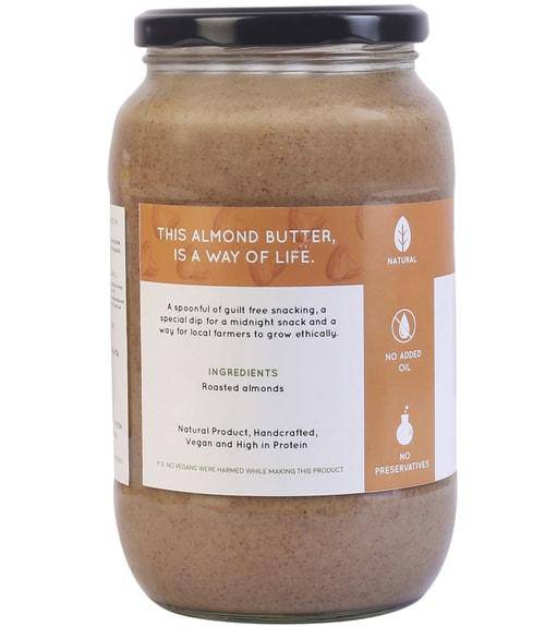 Buy Soulful Creamy Almond Butter - Unsweetened | Shop Verified Sustainable Jams & Spreads on Brown Living™